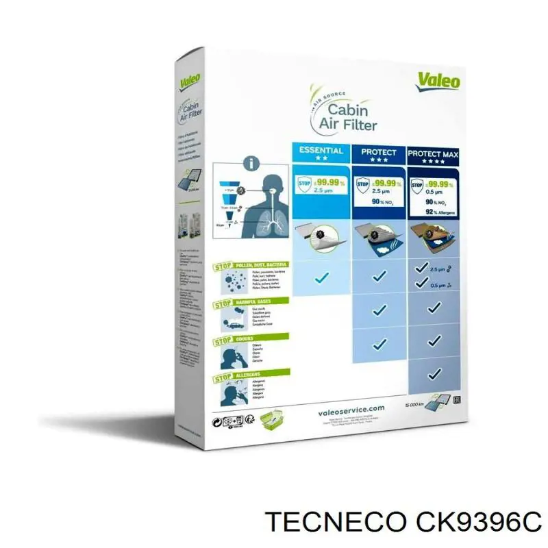 Купить CK9396C Tecneco Фильтр салона угольный