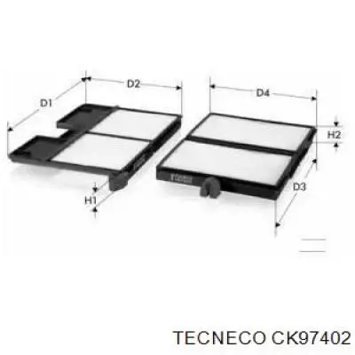 CK97402 Tecneco фильтр салона