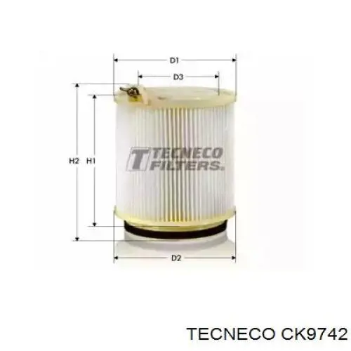 Фильтр салона CK9742 Tecneco