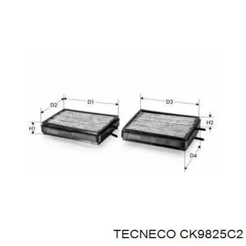 CK9825C2 Tecneco фильтр салона