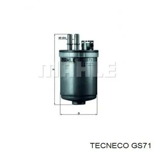 GS71 Tecneco топливный фильтр