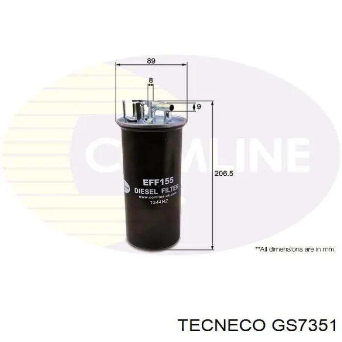Купить GS7351 Tecneco Фильтр-отстойник топлива грубой очистки