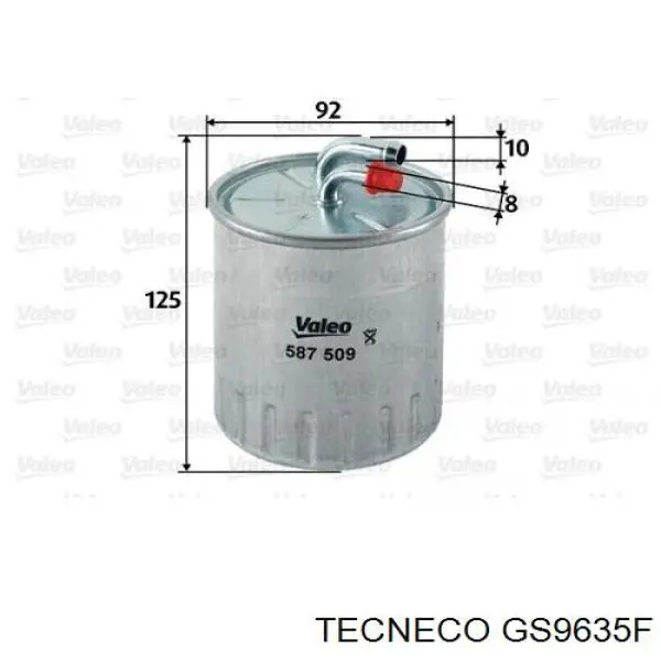 Фильтр тонкой очистки топлива Tecneco GS9635F цена, от 13.42 USD
