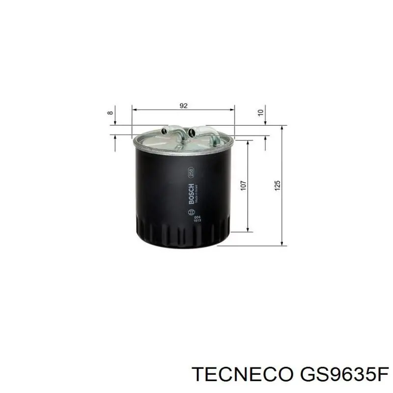 Топливный фильтр GS9635F Tecneco