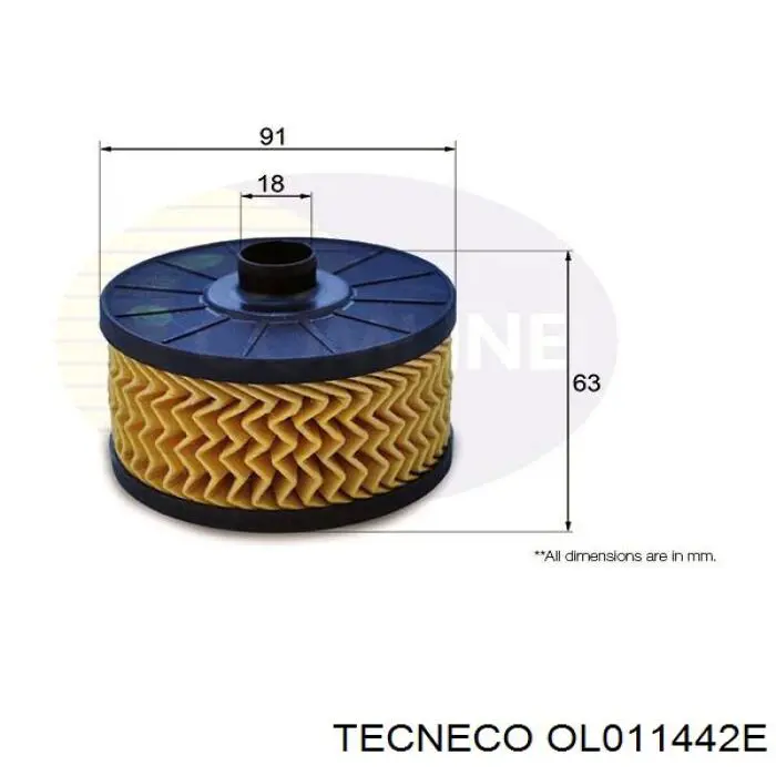 Масляный фильтр OL011442E Tecneco