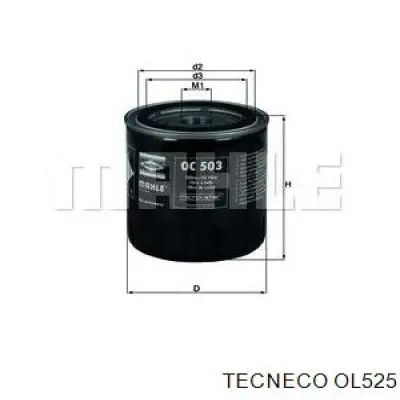 Масляный фильтр OL525 Tecneco