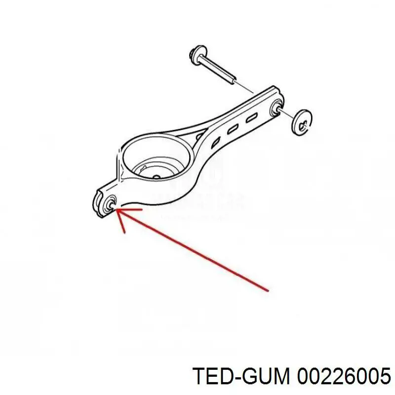 Сайлентблок заднего нижнего рычага 00226005 Ted-gum