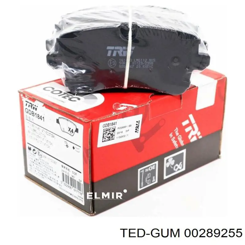 Отбойник амортизатора заднего 00289255 Ted-gum