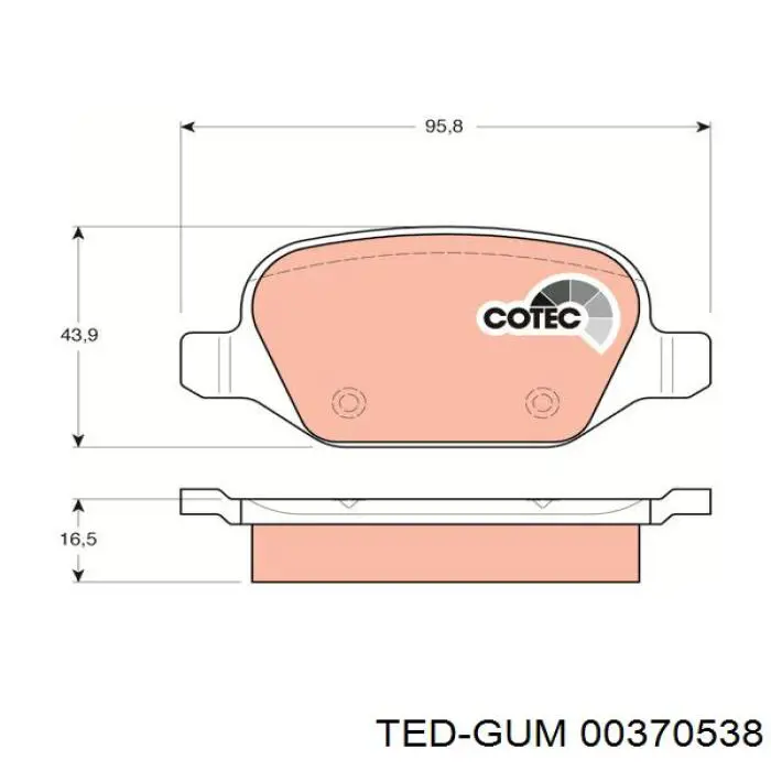 Купить 00370538 Ted-gum Втулка заднего стабилизатора