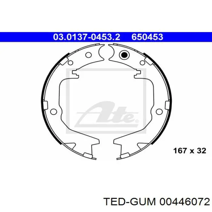 Сайлентблок нижнего заднего продольного рычага  Ted-gum 00446072