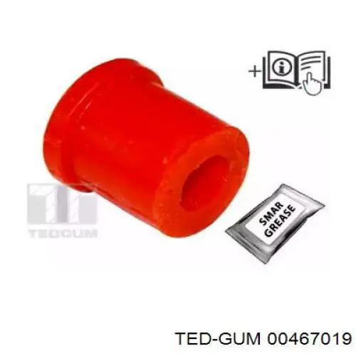 Сайлентблок задней рессоры задний 00467019 Ted-gum