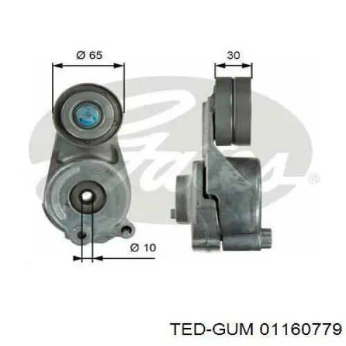 Правая подушка двигателя 01160779 Ted-gum