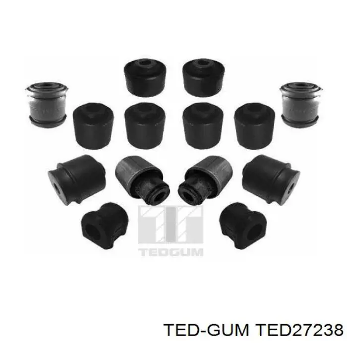 Комплект сайлентблоков задней подвески Ted-gum TED27238 цена, от 125.80 USD