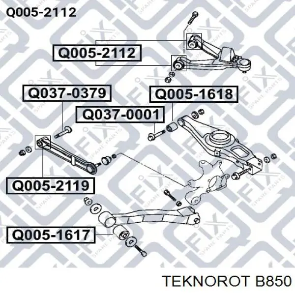 Линк стабилизатора, заднего Teknorot B850 цена, от 13.67 USD