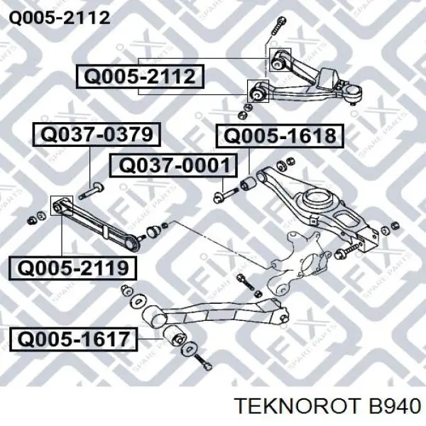 Линк стабилизатора, заднего Teknorot B940 цена, от 11.60 USD