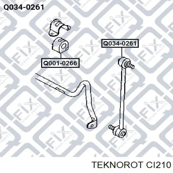 Стойка переднего стабилизатора CI210 Teknorot
