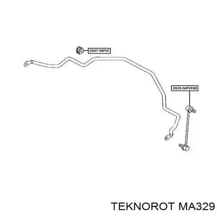 Стойка переднего стабилизатора MA329 Teknorot