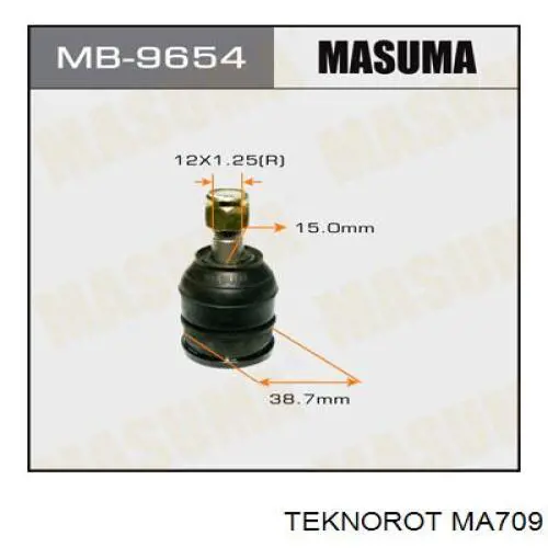 Купить MA709 Teknorot Рычаг передней подвески верхний левый