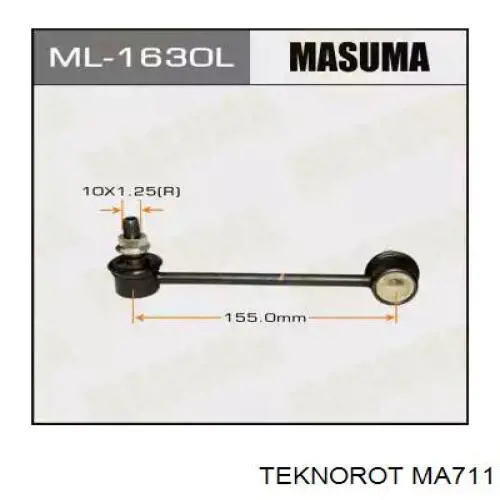 Стойка переднего стабилизатора левая MA711 Teknorot