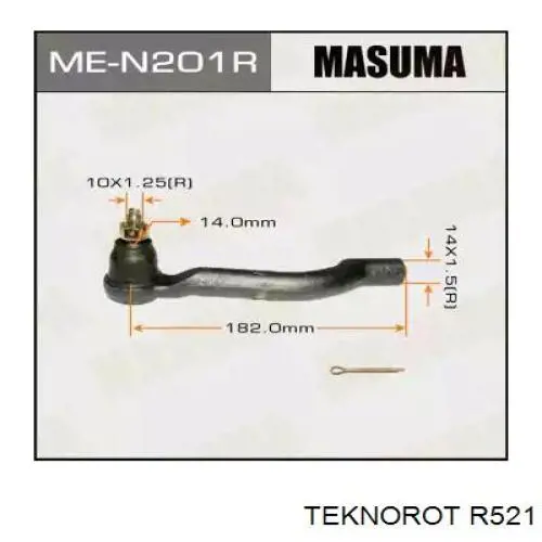 Купить R521 Teknorot Наконечник рулевой тяги, внешний