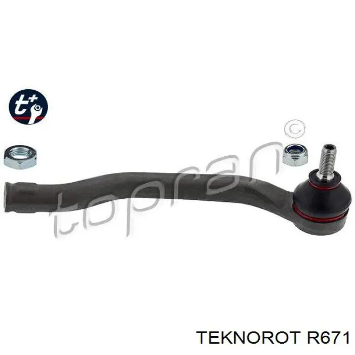 R671 Teknorot наконечник рулевой тяги внешний