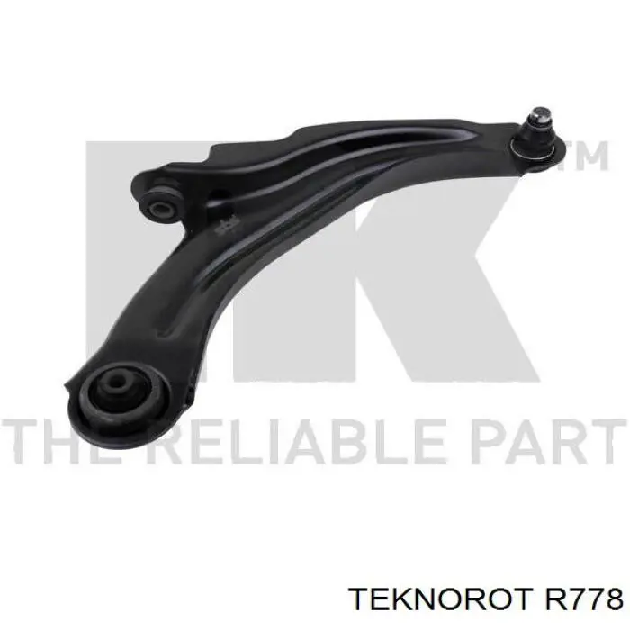 R778 Teknorot braço oscilante inferior direito de suspensão dianteira