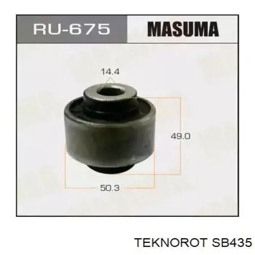 Сайлентблок переднего рычага SB435 Teknorot