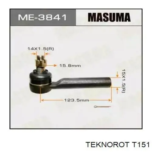 Рулевой наконечник T151 Teknorot