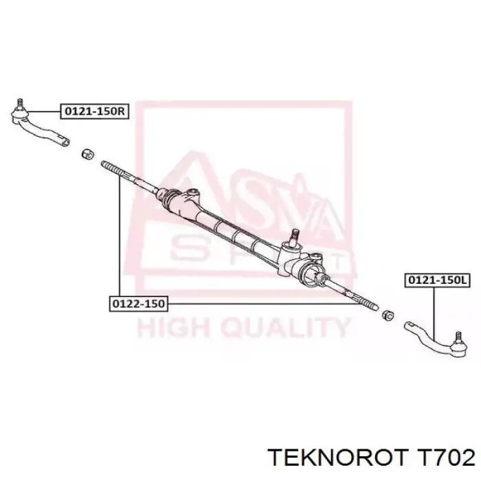 Купить T702 Teknorot Наконечник рулевой тяги, внешний