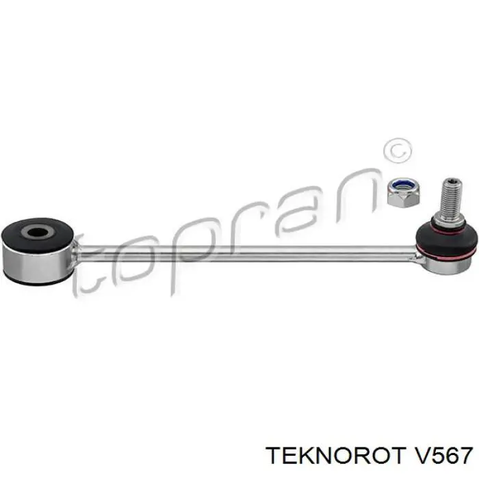 Soporte de barra estabilizadora trasera V567 Teknorot