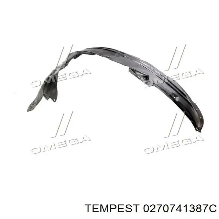 Подкрылок крыла переднего левый Tempest 0270741387 цена, от 9.30 USD