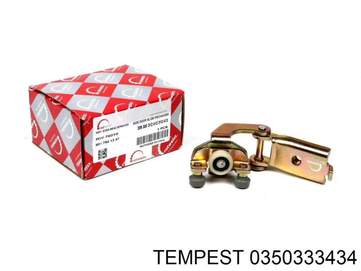 Стекло правого зеркала заднего вида 0350333434 Tempest