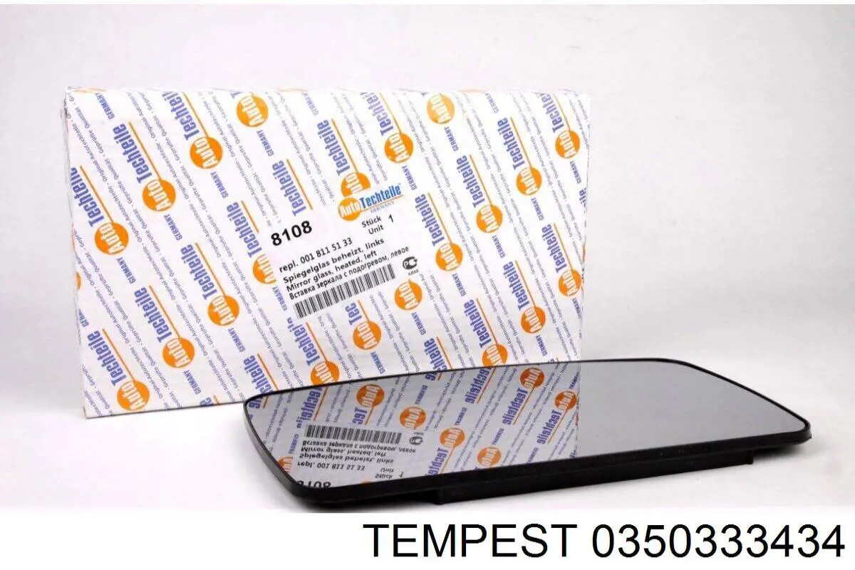 0350333434 Tempest Зеркальный элемент правого зеркала заднего вида