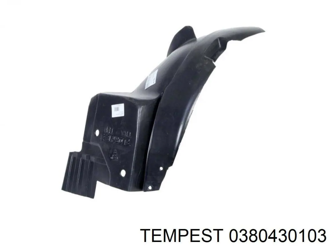 Подкрылок крыла переднего левый задний 0380430103 Tempest