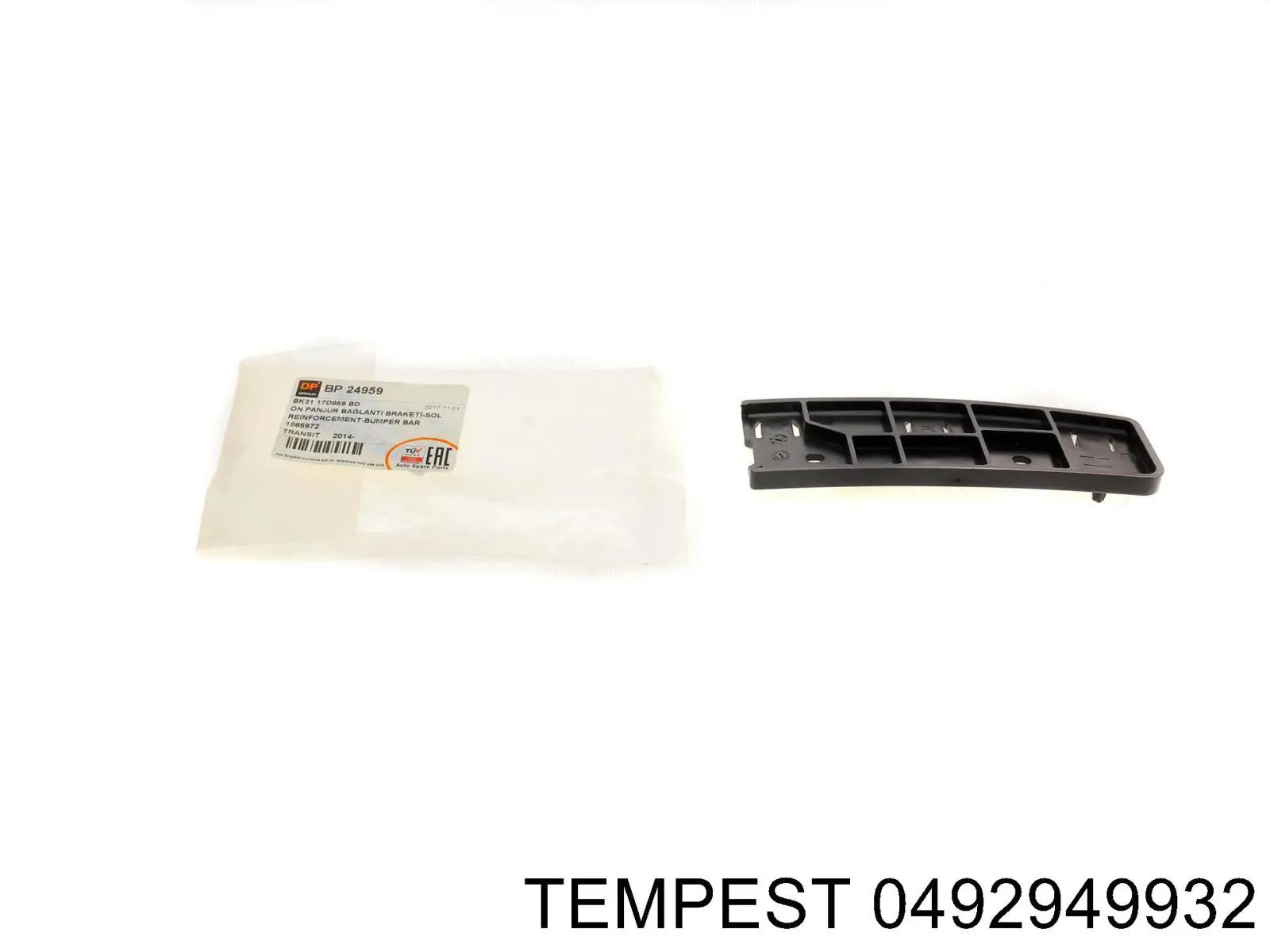 Кронштейн бампера переднего внешний правый 0492949932 Tempest