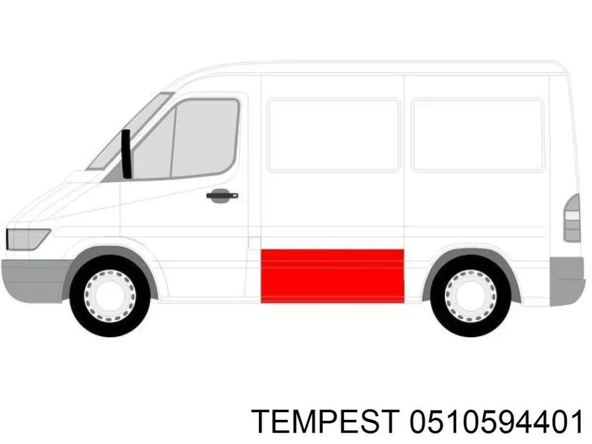 Зеркало левое Tempest 0510594401