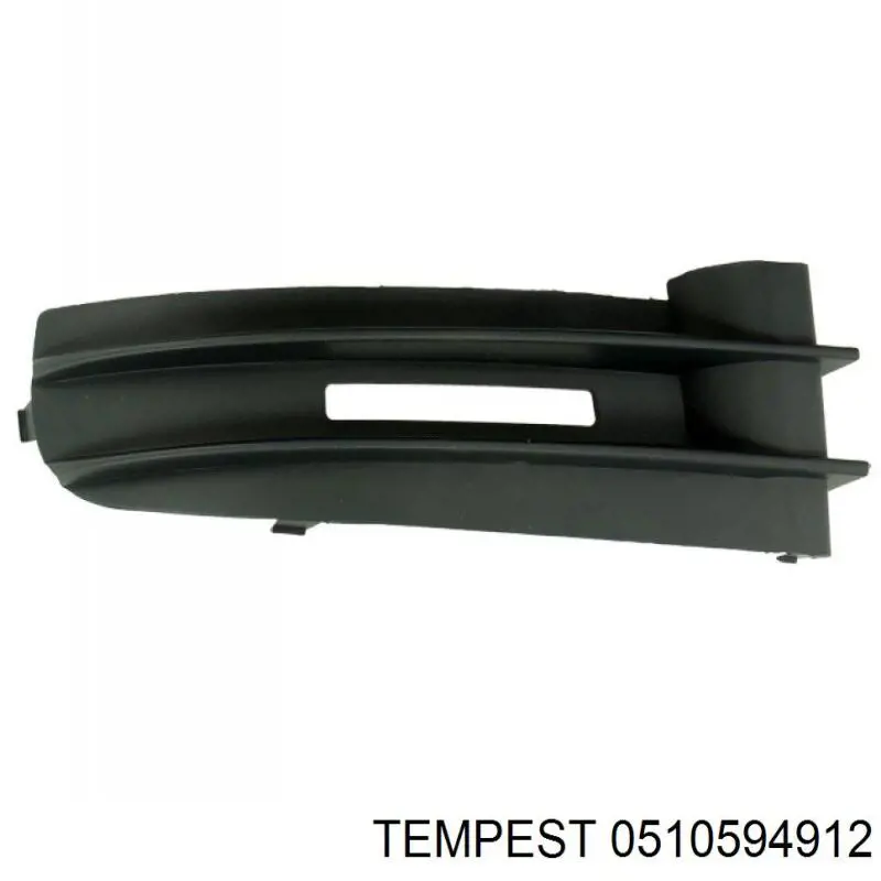 Заглушка (решетка) противотуманных фар бампера переднего правая Tempest 0510594912