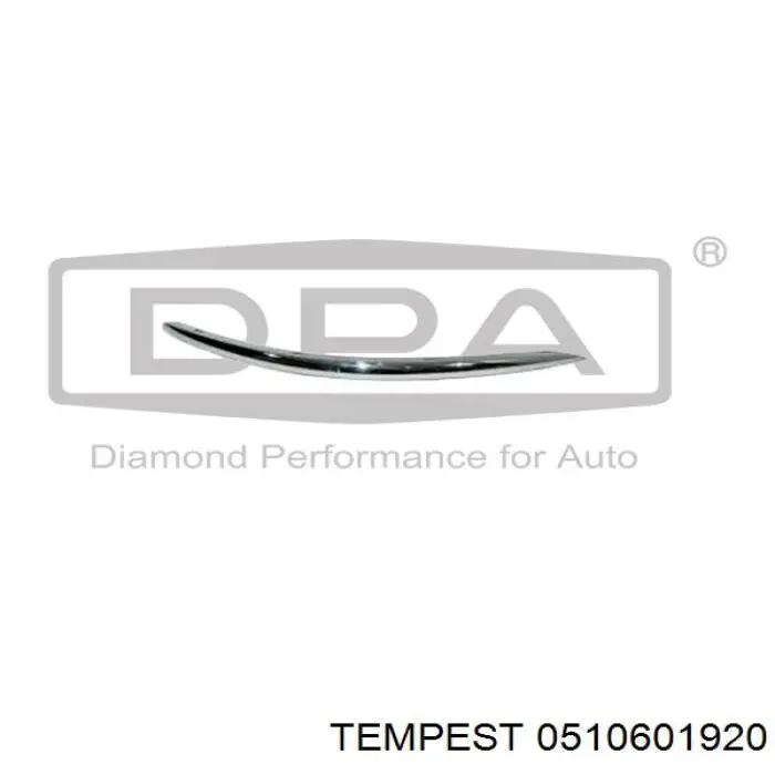 Купить 0510601920 Tempest Накладка бампера переднего правая
