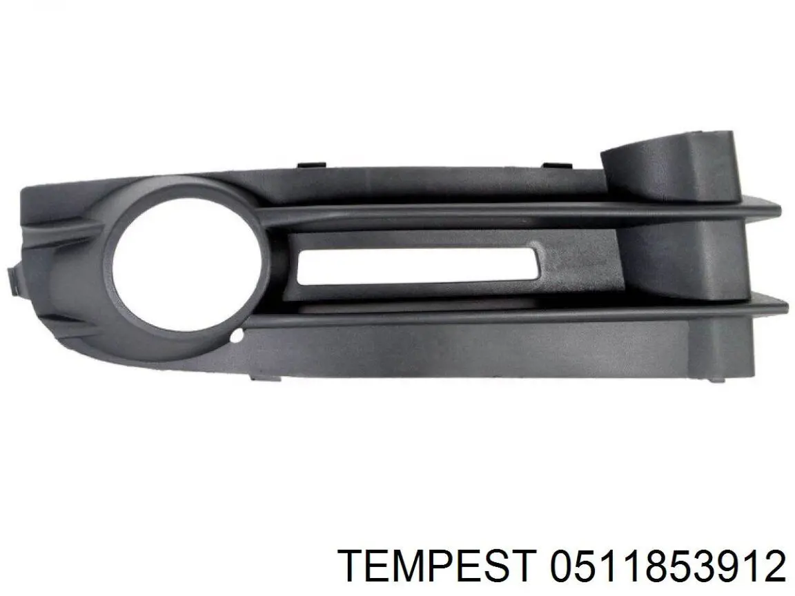Заглушка (решетка) противотуманных фар бампера переднего правая Tempest 0511853912