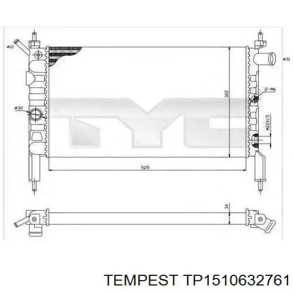 TP1510632761 Tempest Радиатор основной