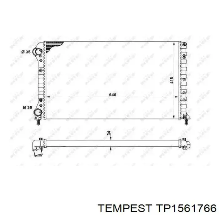 TP1561766 Tempest Радиатор основной