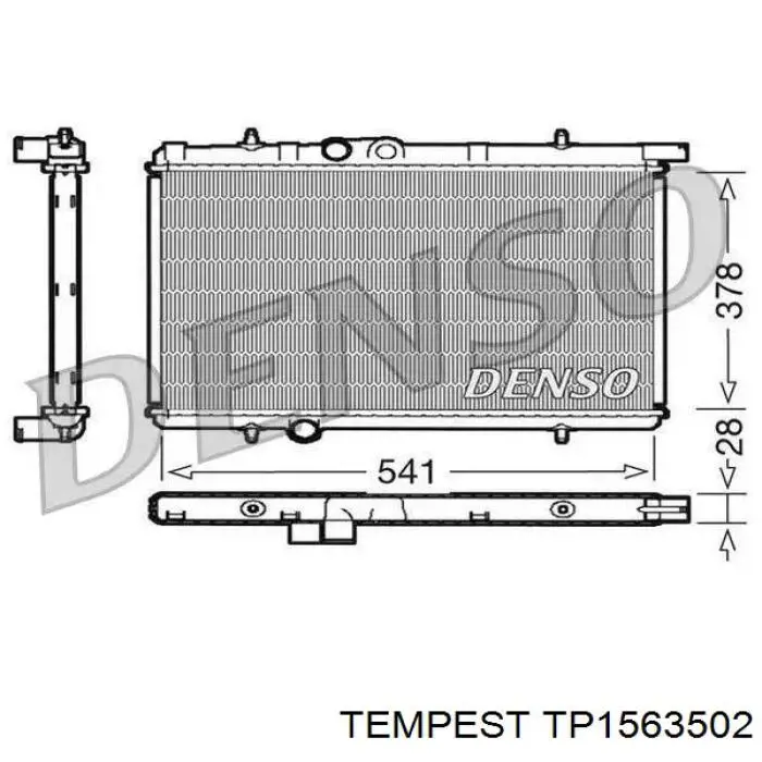 Радиатор TP1563502 Tempest