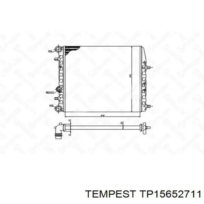 Радиатор TP15652711 Tempest