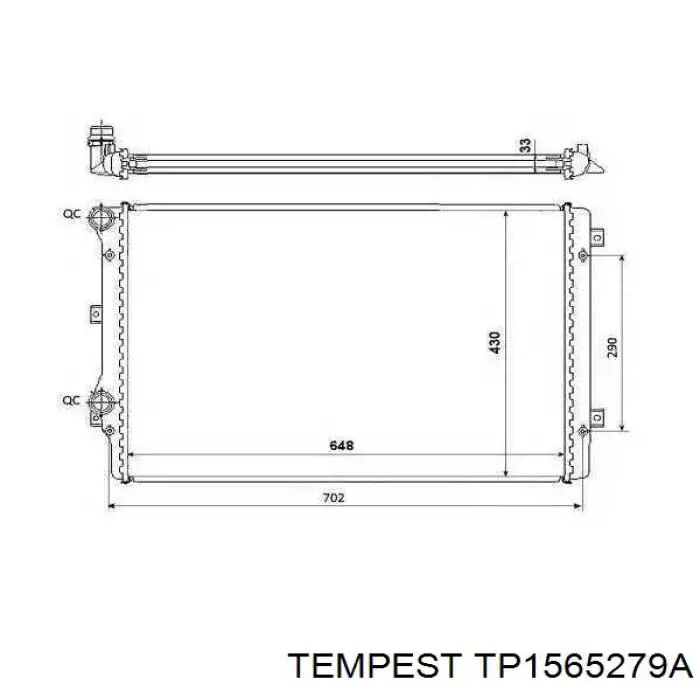 Радиатор TP1565279A Tempest