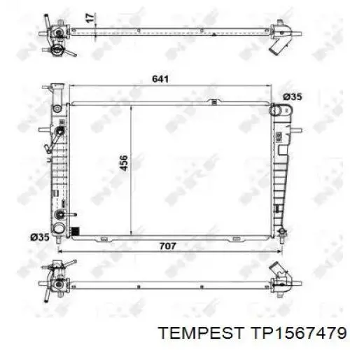 TP1567479 Tempest Радиатор основной