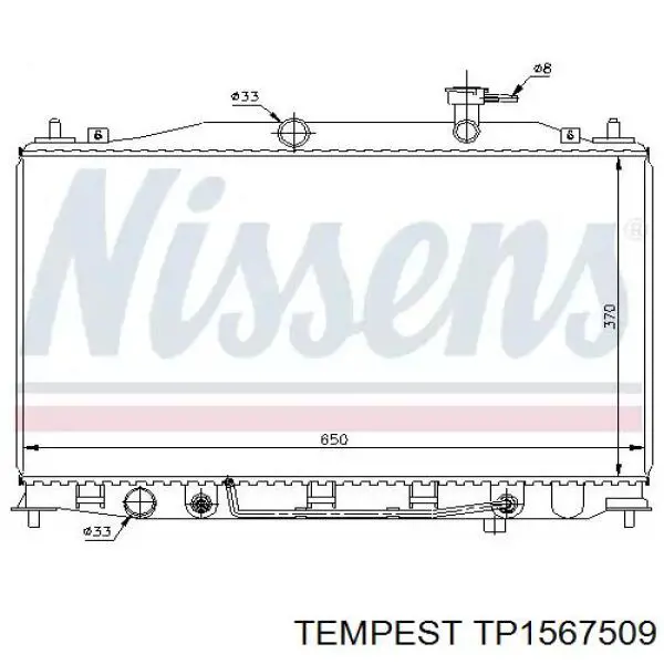 TP1567509 Tempest Радиатор основной