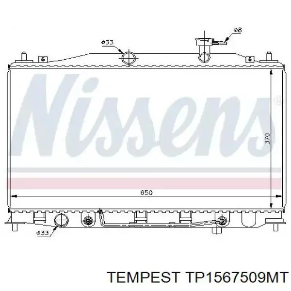 TP1567509MT Tempest радиатор