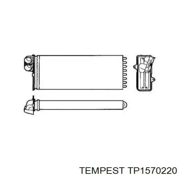 Радиатор печки (отопителя) Tempest TP1570220 цена, от 11.03 USD