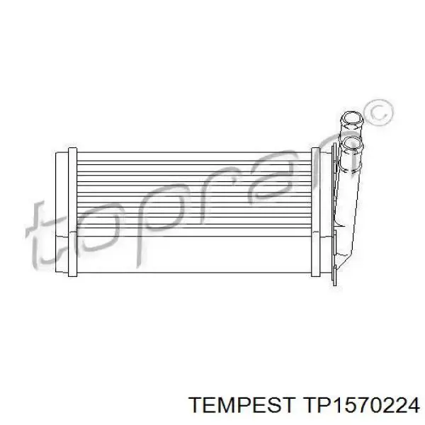 TP1570224 Tempest Радиатор отопителя салона