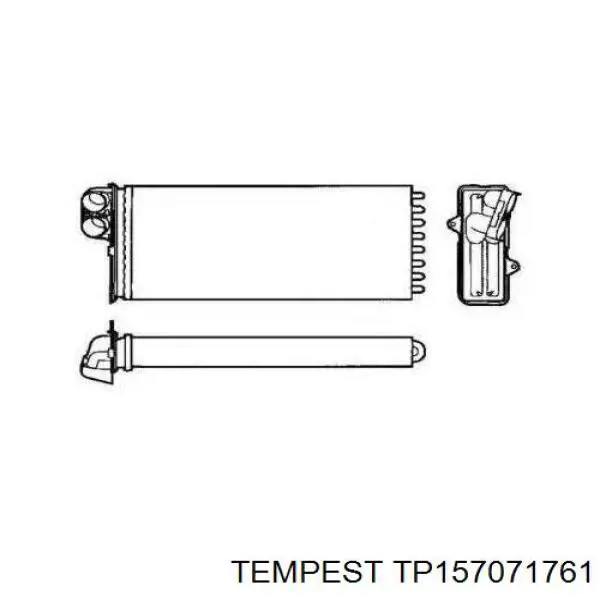 Радиатор печки (отопителя) TEMPEST TP157071761